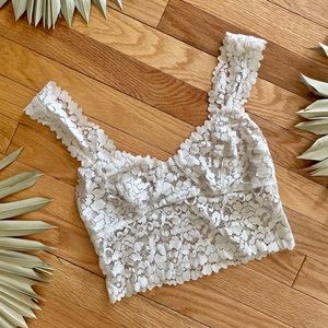 * Free People Lace Crop Top/Bralette